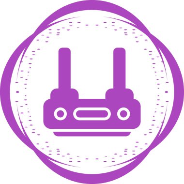router vektör simgesi, tasarım taslağı 