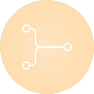 Yakınsama simgesinin vektör illüstrasyonu