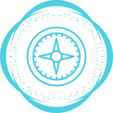 pusula simgesi web basit illüstrasyon