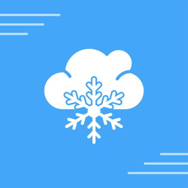 Bulut simgesi vektör illüstrasyonu