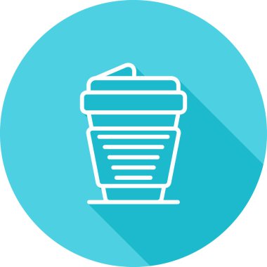 kahve fincanı simgesi web illüstrasyonu