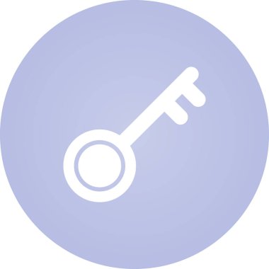 anahtar simgesi, basit vektör çizim 