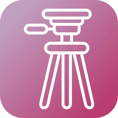 Tripod Stand 'ın temel doğrusal çizimi