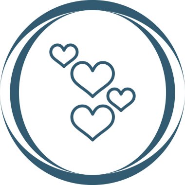 Love hearts web vektör illüstrasyonu