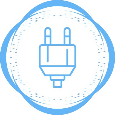 elektrik dolgu simgesi web illüstrasyonu