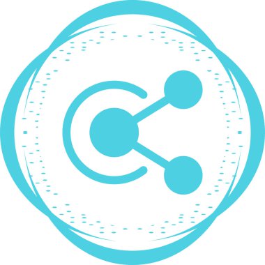 Paylaş. Web simgesi vektör illüstrasyonu