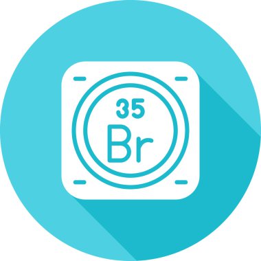 Periyodik tablo ağının kimyasal elementi basit illüstrasyon