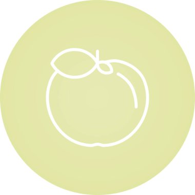 elma meyve ikonu vektör illüstrasyonu