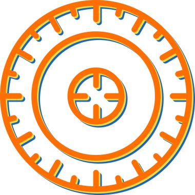 hedef simge vektör illüstrasyonu 