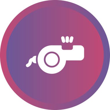 Islık izole edilmiş bir simgenin vektör çizimi 