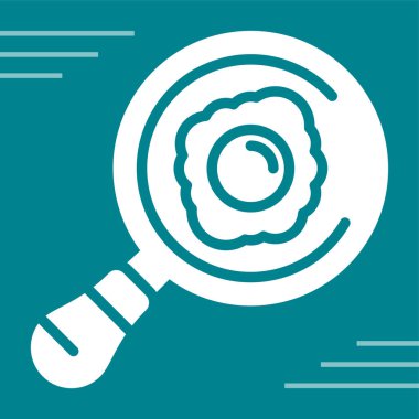 Kızarmış yumurta ağı ikon vektör illüstrasyonu