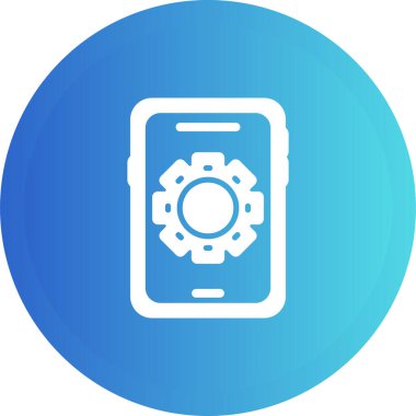 akıllı telefon simgesi, vektör illüstrasyonu basit tasarım