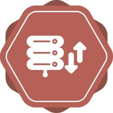 Bant genişliği web simgesi, vektör illüstrasyonu 