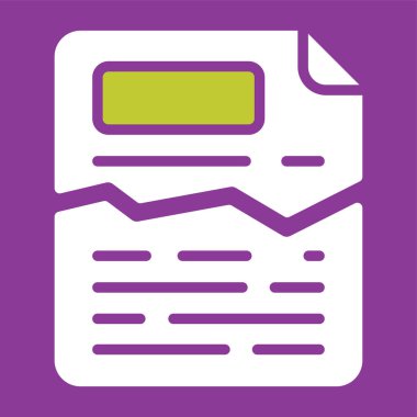  Yırtılmış kağıt ağ ikonu vektör illüstrasyonu.