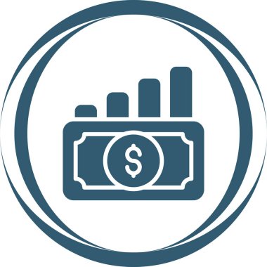 Mali Analiz simgesinin vektör çizimi 