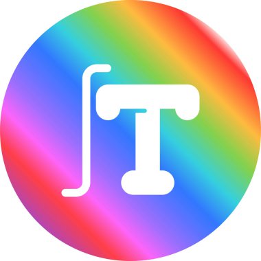 Typography simgesinin vektör illüstrasyonu