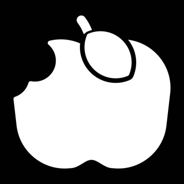 Apple vektör simgesi illüstrasyonu