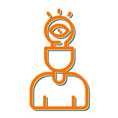 Görsel Düşünme Ağı vektör çizimi