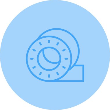 Koli bandı. Web simgesi basit donut çizimi