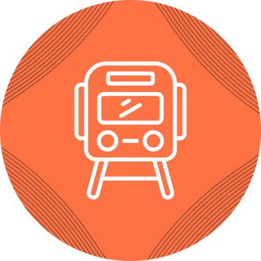 tren. Web simgesi basit illüstrasyon