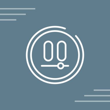 Video Duraklatma Düğmesinin vektör illüstrasyonu