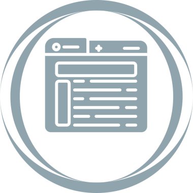 Düzen tasarımı ikon vektör illüstrasyonu