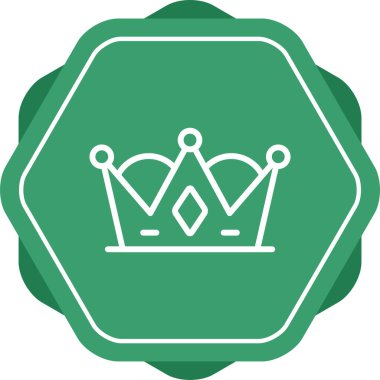 Taç web simge vektör çizim