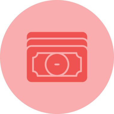 Para için. Web simgesi basit illüstrasyon