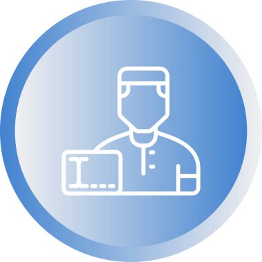 kullanıcı. Web simgesi basit illüstrasyon