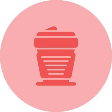 kahve fincanı simgesi web illüstrasyonu