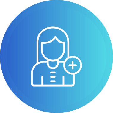 doktor simgesi, vektör illüstrasyonu basit tasarım