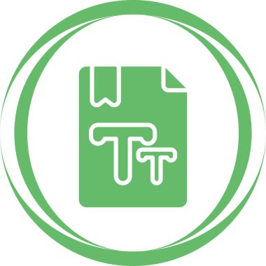 Metin Boyutu vektör çizimi