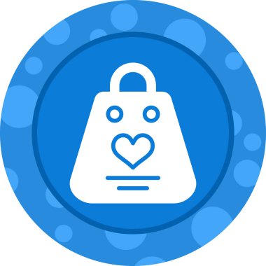 Alışveriş çantası simgesini, basit vektör çizim