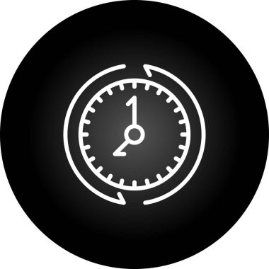 Her zamanki gibi. Web simgesi basit illüstrasyon