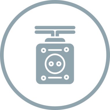 Kablo ağ simgesi basit illüstrasyon