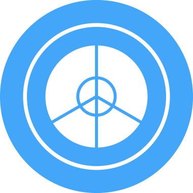 Beyaz Arkaplanda Basit Dünya Izgara Simgesi 