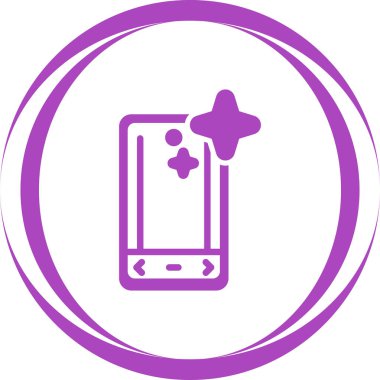 akıllı telefon simgesi, vektör illüstrasyonu basit tasarım