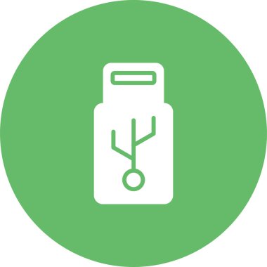 usb simgesi, vektör illüstrasyonu basit tasarım