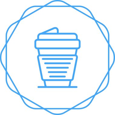 kahve fincanı simgesi web illüstrasyonu