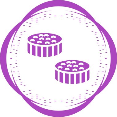 Suşi simgesinin basit web çizimi