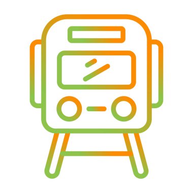 tren. Web simgesi basit illüstrasyon