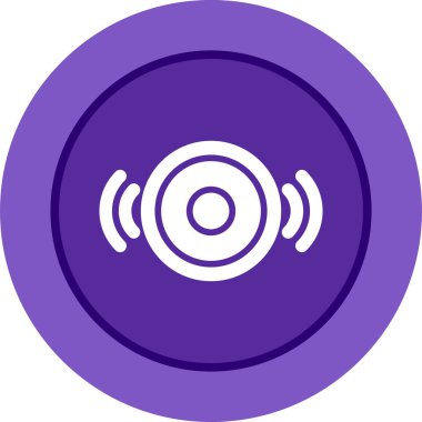 ses oynatıcı müzik simgesi, vektör illüstrasyonu 