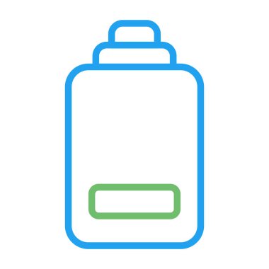 düşük pil ağ simgesi, basit vektör illüstrasyonu