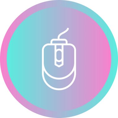 Bilgisayar faresi. Web simgesi basit illüstrasyon