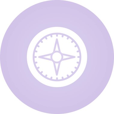 pusula simgesi web basit illüstrasyon