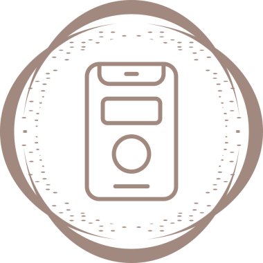 akıllı telefon simgesi, vektör illüstrasyonu basit tasarım