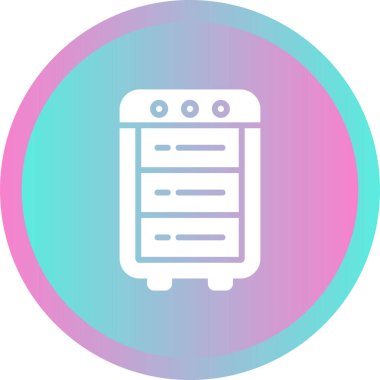 sunucu rafı simgesi, vektör illüstrasyonu 