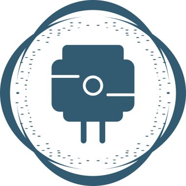 Magsafe simgesinin basit doğrusal resmi