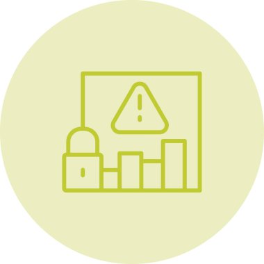 Risk simgesinin vektör çizimi 