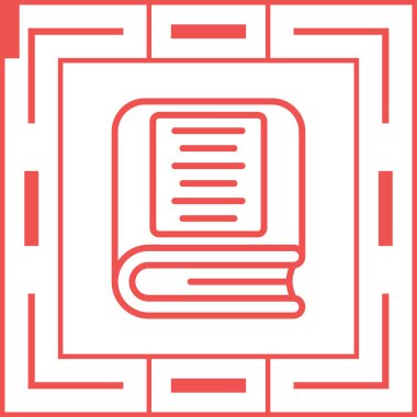 kitap simgesi, vektör illüstrasyonu basit tasarım